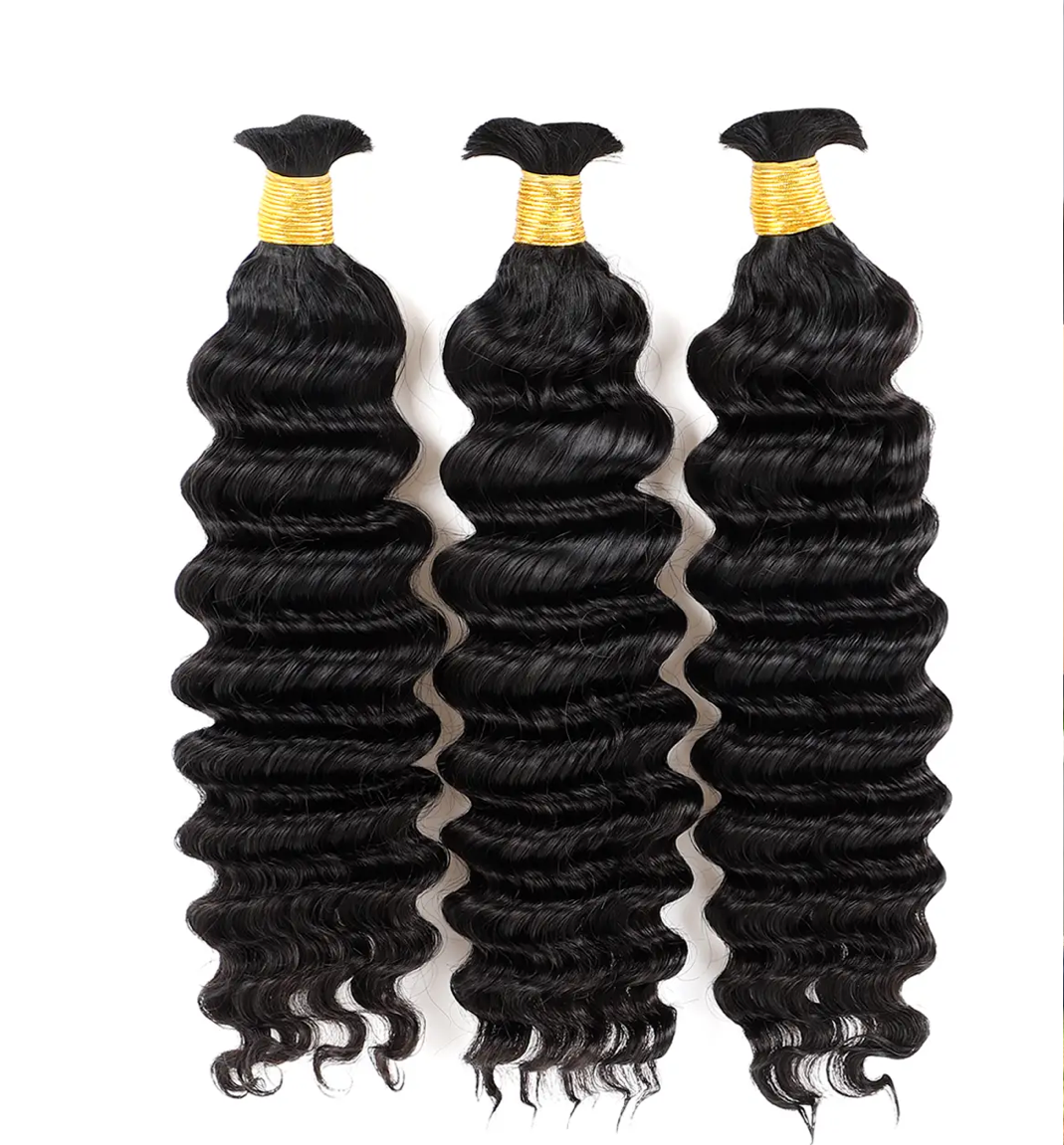 Luxe Human Deep Wave Bulk Hair